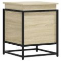 vidaXL Úložný box s vekom dub sonoma 40x40x51,5 cm kompozitné drevo