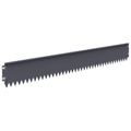 vidaXL Obrubník trávnika 10 ks 103 x 15 cm Oceľ Antracitová
