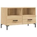 vidaXL TV skrinka dub sonoma 80x36x50 cm spracované drevo