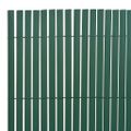 vidaXL Obojstranný záhradný plot, PVC 90x300 cm, zelený