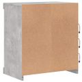 vidaXL Komoda s LED svetlami betónovo sivá 60,5x37x67 cm