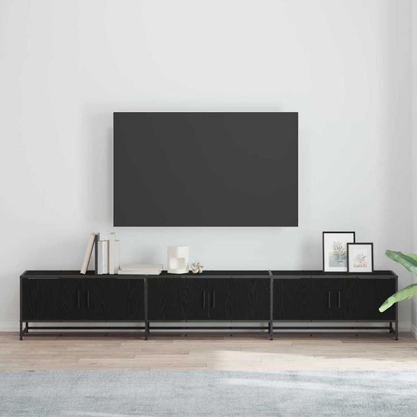 vidaXL TV jednotky 2 pcs Čierny dub 240 x 35 x 41 cm Kompozitné drevo