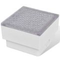 vidaXL Podlahové LED svetlá, 12 ks, 100x100x68 mm