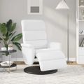 vidaXL Polohovacie kreslo Biela 98 x 71 x 106 cm PU