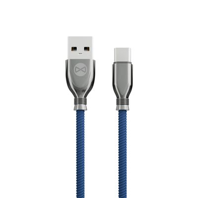 Kábel Forever Tornado USB - USB-C 1,0 m 3A námorná modrá