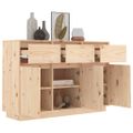 vidaXL Komoda 111x36x75 cm borovicový masív