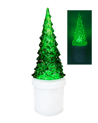 HD-134 LED sviečka zelený stromček - blikajúci plameň HOME DECOR