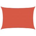 vidaXL Tieniaca plachta 160 g/m², tehlová 4x6 m, HDPE