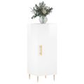 vidaXL Komoda lesklá biela 34,5x34x90 cm spracované drevo