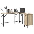 vidaXL Stôl dub sonoma 141x141x75 cm kompozitné drevo
