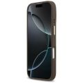 Puzdro Guess 4G Logo Plate MagSafe pre iPhone 17 hnedá