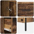 vidaXL Highboard Staré drevo 34,5 x 34 x 180 cm Kompozitné drevo