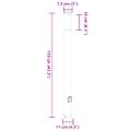 vidaXL Stĺpikové svietidlo so zásuvkou 110 cm nehrdzavejúca oceľ IP44