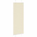 vidaXL Skladaná roleta krémová 75x200 cm šírka látky 74,4 cm polyester