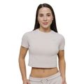 Dámske tričko Cropped Agile Desert - GymBeam, veľkosť L, veľkosť oblečenia L