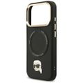 Puzdro Karl Lagerfeld Big Strap Karl Metal Logo MagSafe pre iPhone 17 Pro Max čierne