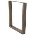 vidaXL Nohy k jedálenskému stolu v tvare V, 2 ks, prírodná oceľ, 80 x (72-73,3) cm, oceľ