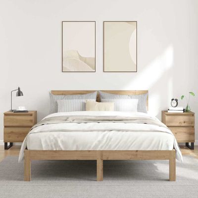 vidaXL Nočné stolíky 2 ks dub artisan 40x35x50 cm kompozitné drevo