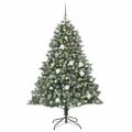 vidaXL Umelý vianočný stromček Zelená 180 cm PVC, plast a oceľ