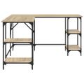 vidaXL Stôl dub sonoma 139x139x75 cm kompozitné drevo