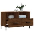 vidaXL TV skrinka hnedý dub 80x36x50 cm spracované drevo