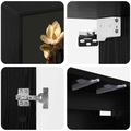 vidaXL Nástenný TV kabinet BREMEN 102 x 33 x 40 cm Čierny dub
