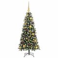 vidaXL Umelý vianočný stromček Zelená 120 cm PVC, plast a oceľ