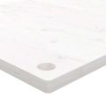 vidaXL Doska stolíka biela 80x40x2,5 cm masívne borovicové drevo