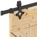 vidaXL Posuvné dvere NARVIK Prírodná a čierna 90 x 210 cm (213,5 cm)