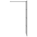 vidaXL Stena walk-in sprchy Čierna 80 x 195 cm tvrdené sklo