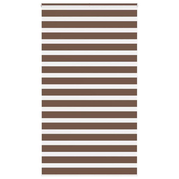 vidaXL Zebra roleta hnedá 120x230 cm šírka látky 115,9 cm polyester