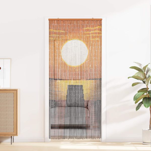 vidaXL Dverová záclona proti hmyzu rôzne farby 200 x 90 cm Bambus