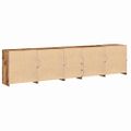 vidaXL LED komoda Staré drevo 283 x 37 x 67 cm Kompozitné drevo