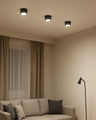 Q-10AD LED Stropné bodové svetlo 3CCT čierne QTEC
