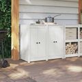 vidaXL Kuchynské dvere MEPPEL 2 ks Biela 50 x 9 x 82 cm