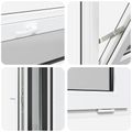 vidaXL Podkrovné okno RISOR 90 x 40 cm PVC a sklo