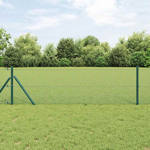 vidaXL Pevný kovaný drôtový plot 25 x 0,5 m (Š x V)
