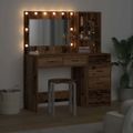 vidaXL Toaletný stolík 2 ks Hnedá 78.5 x 41 x 135 cm Kompozitné drevo