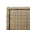 vidaXL Záhradná úložná skriňa béžová 105x55x113 cm polyratan