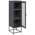 vidaXL Highboard Antracit 36x39x123 cm Oceľ valcovaná za studena