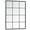 vidaXL Nástenné zrkadlá 2 ks čierne 80x60 cm kov
