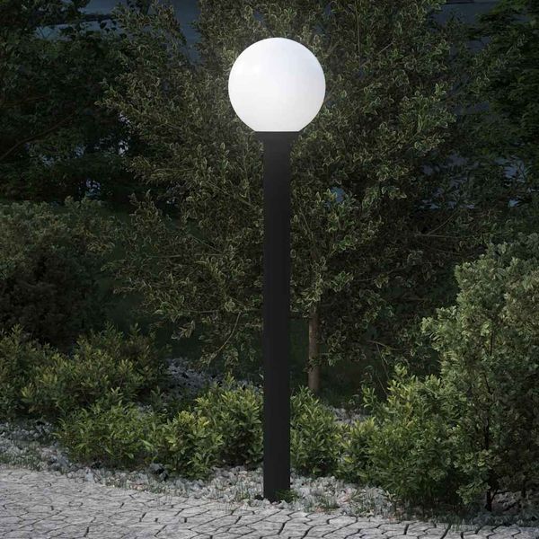 vidaXL Stĺpikové svietidlo 120 cm čierne IP44