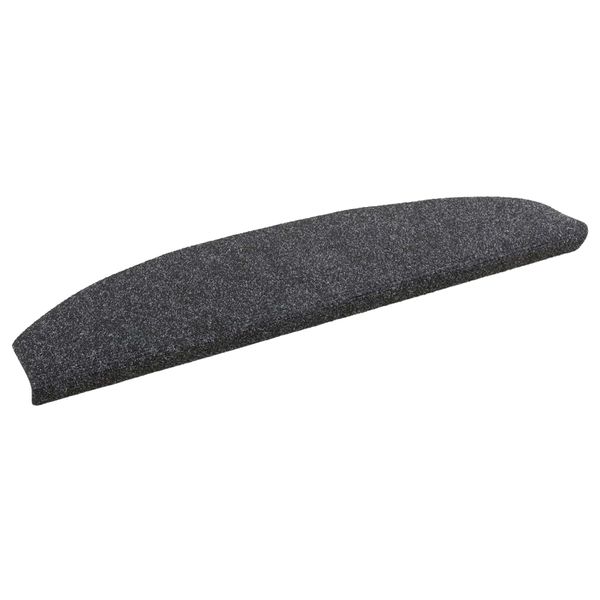 vidaXL Samolepiace schodové rohože 15 pcs Tmavosivá 80 x 24,5 x 3,5 cm