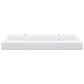 vidaXL Umývadlo z minerálneho/mramoroveho odliatku 120x46x11 cm biele