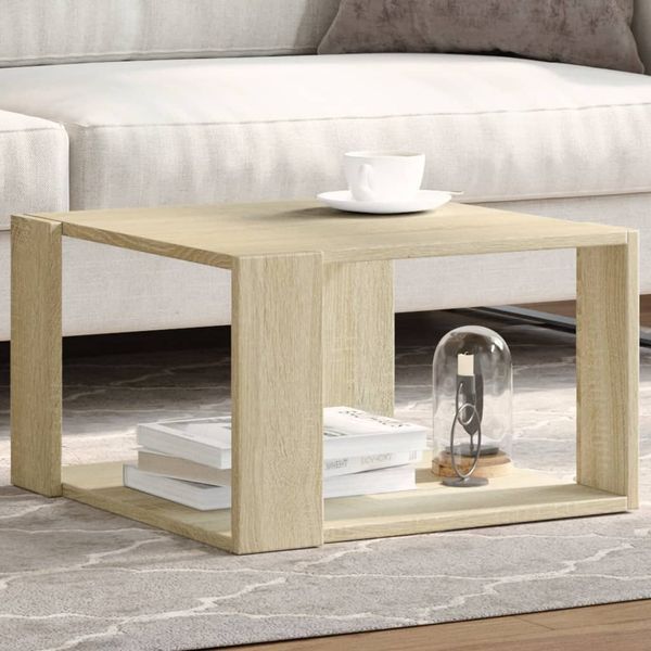 vidaXL Konferenčný stolík dub sonoma 51,5x51,5x30 cm kompozitné drevo