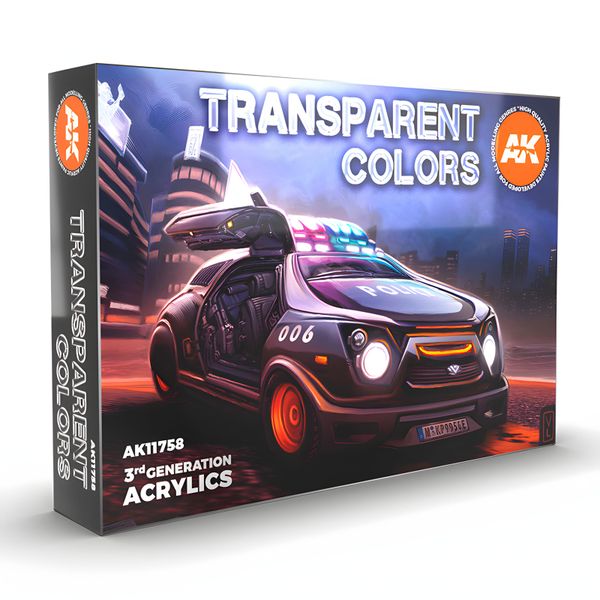 AK Interactive - Transparent Colors Set (6 farieb)
