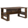 vidaXL Konferenčný stolík Dymová dub 90 x 50 x 40 cm Kompozitné drevo