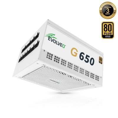 EVOLVEO G650, 650W/ ATX 3.1/ 80+ GOLD/ Modular
