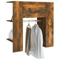 vidaXL Skrinka do chodby dymový dub 97,5x37x99 cm spracované drevo