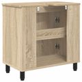 vidaXL Kozmetický stolík do kúpeľne Dub sonoma 60 x 35 x 60 cm